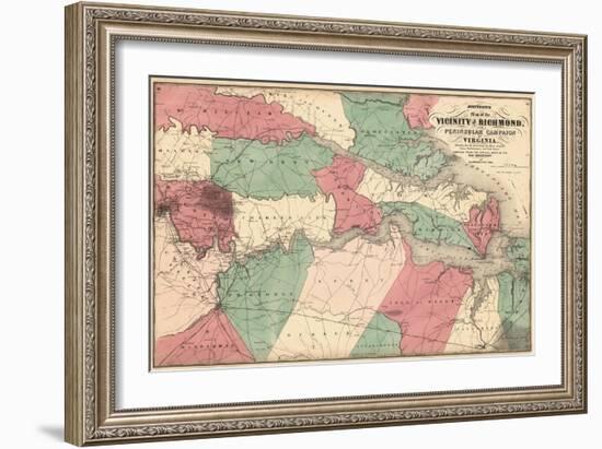 1869, Richmond Vicinity and Peninsular Campaign, Virginia, United States-null-Framed Premium Giclee Print