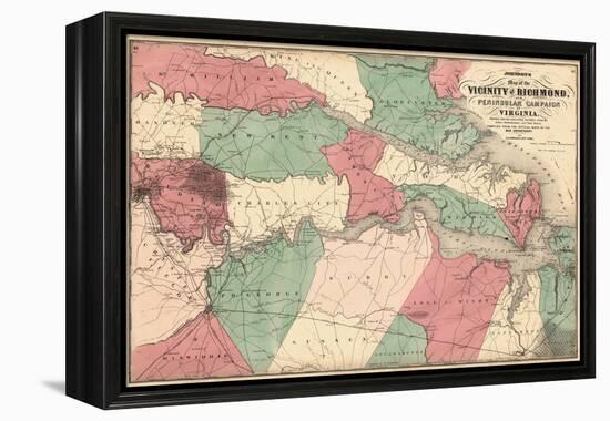 1869, Richmond Vicinity and Peninsular Campaign, Virginia, United States-null-Framed Premier Image Canvas