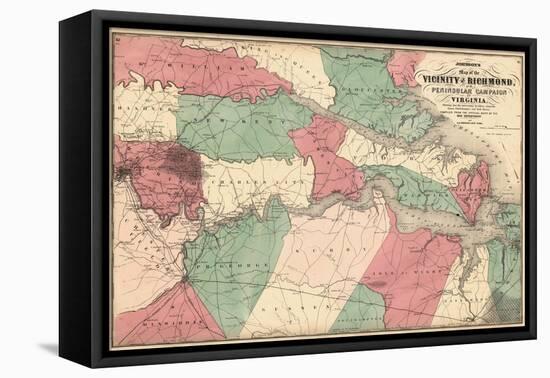 1869, Richmond Vicinity and Peninsular Campaign, Virginia, United States-null-Framed Premier Image Canvas