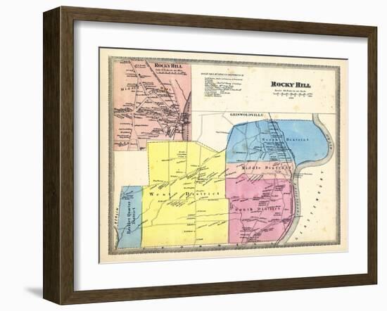 1869, Rocky Hill, Rocky Hill Town, Griswoldville, Connecticut, United States-null-Framed Giclee Print