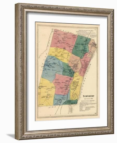 1869, Simsbury, Connecticut, United States-null-Framed Giclee Print