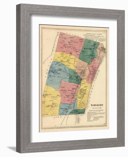 1869, Simsbury, Connecticut, United States-null-Framed Giclee Print