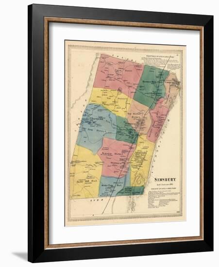 1869, Simsbury, Connecticut, United States-null-Framed Giclee Print