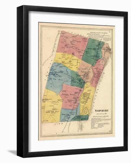 1869, Simsbury, Connecticut, United States-null-Framed Giclee Print