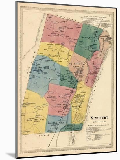 1869, Simsbury, Connecticut, United States-null-Mounted Giclee Print