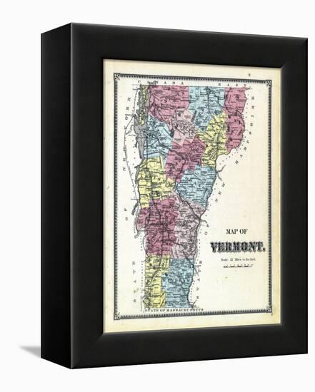 1869, Vermont Plan, Vermont, United States-null-Framed Premier Image Canvas