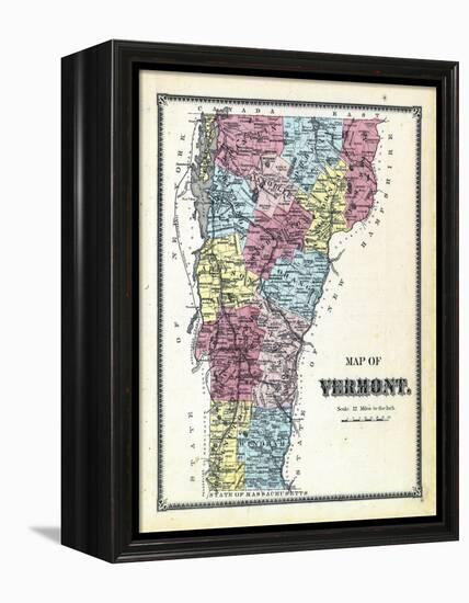 1869, Vermont Plan, Vermont, United States-null-Framed Premier Image Canvas