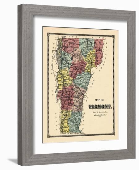 1869, Vermont, Vermont, United States-null-Framed Giclee Print