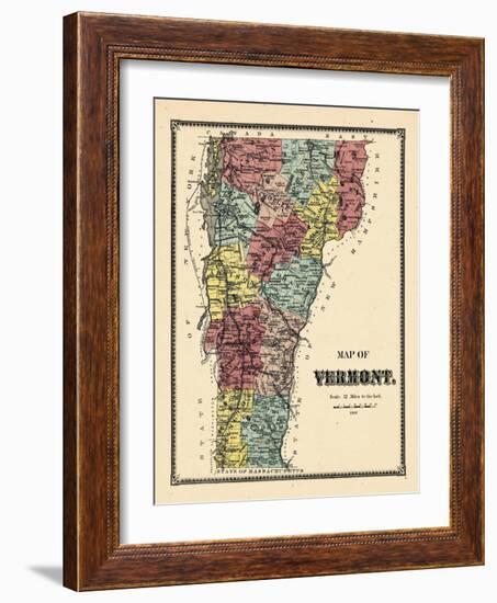 1869, Vermont, Vermont, United States-null-Framed Giclee Print