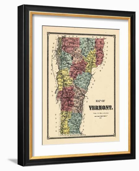 1869, Vermont, Vermont, United States-null-Framed Giclee Print