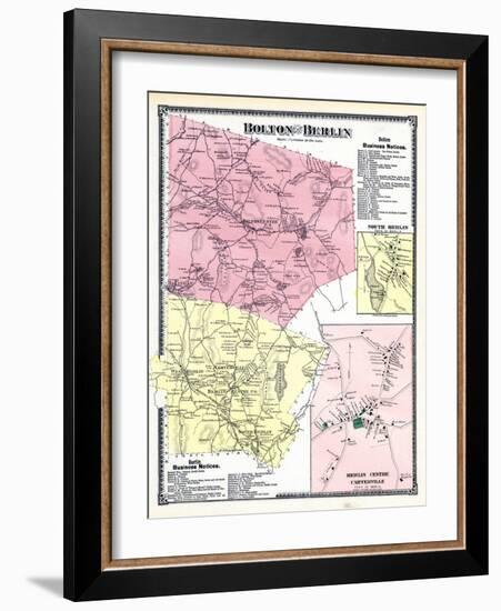 1870, Bolton, Berlin, Berlin Centre, Carterville, Massachusetts, United States-null-Framed Giclee Print