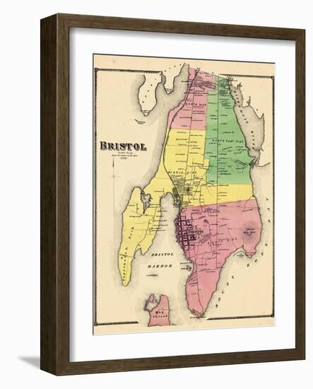 1870, Bristol, Rhode Island, United States-null-Framed Premium Giclee Print