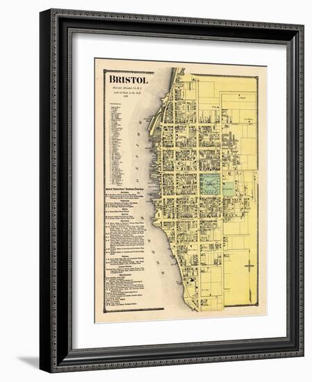 1870, Bristol Town, Rhode Island, United States-null-Framed Giclee Print