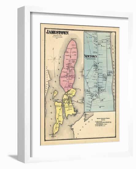 1870, Jamestown, Newtown, Rhode Island, United States-null-Framed Giclee Print