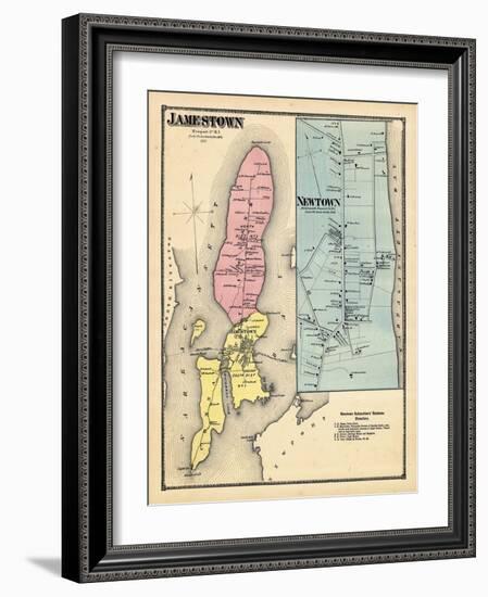 1870, Jamestown, Newtown, Rhode Island, United States-null-Framed Giclee Print