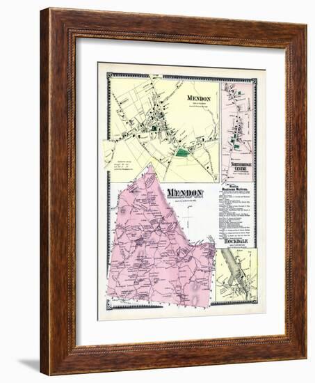 1870, Mendon, Mendon Town, Northbridge Center, Rockdale, Massachusetts, United States-null-Framed Giclee Print