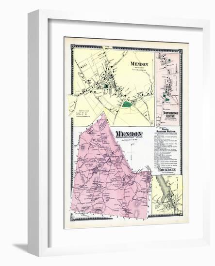 1870, Mendon, Mendon Town, Northbridge Center, Rockdale, Massachusetts, United States-null-Framed Giclee Print