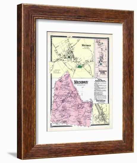 1870, Mendon, Mendon Town, Northbridge Center, Rockdale, Massachusetts, United States-null-Framed Giclee Print