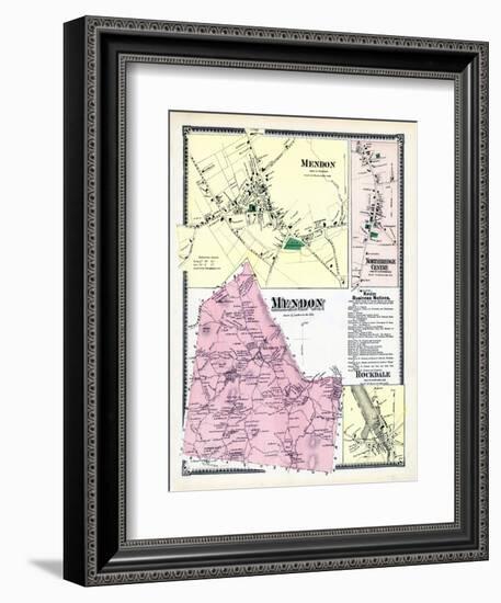 1870, Mendon, Mendon Town, Northbridge Center, Rockdale, Massachusetts, United States-null-Framed Giclee Print