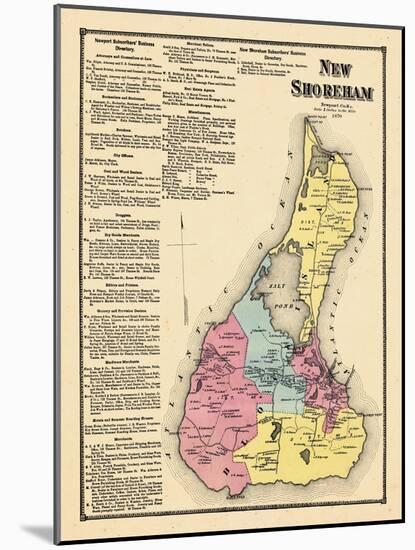 1870, New Shoreham, Rhode Island, United States-null-Mounted Giclee Print