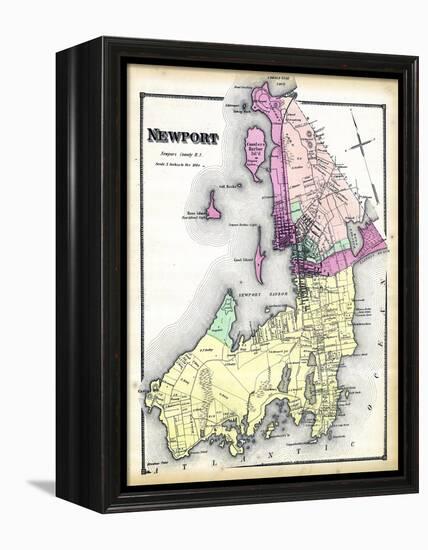 1870, Newport, Rhode Island, United States-null-Framed Premier Image Canvas