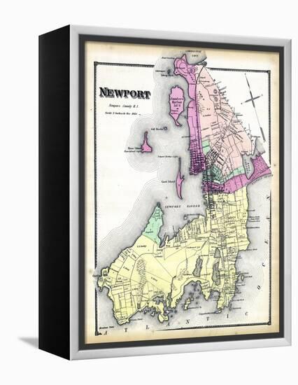 1870, Newport, Rhode Island, United States-null-Framed Premier Image Canvas