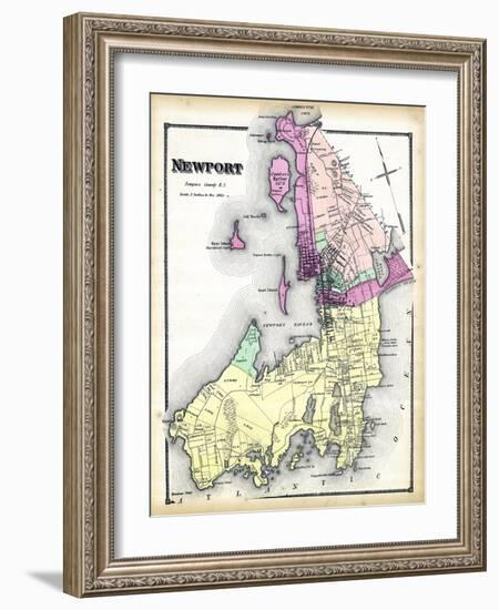 1870, Newport, Rhode Island, United States-null-Framed Giclee Print