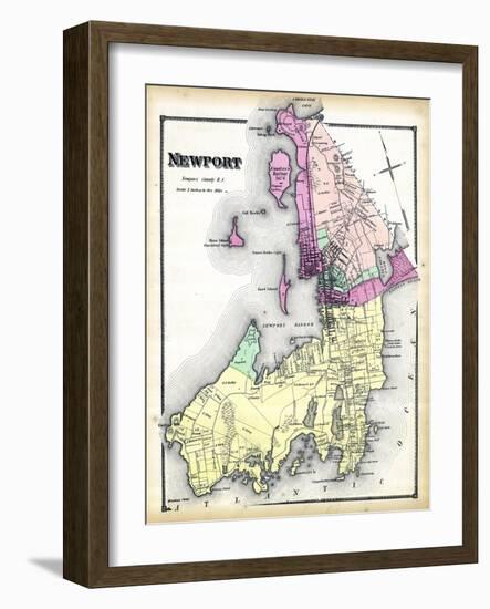 1870, Newport, Rhode Island, United States-null-Framed Giclee Print