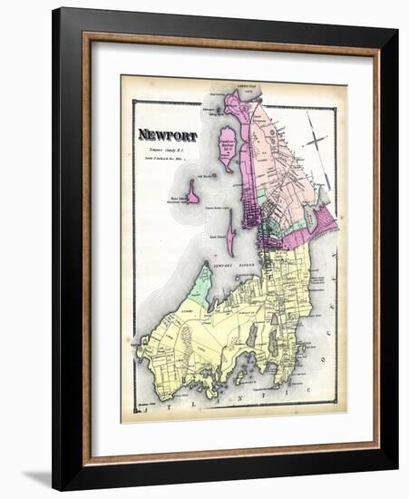 1870, Newport, Rhode Island, United States-null-Framed Giclee Print