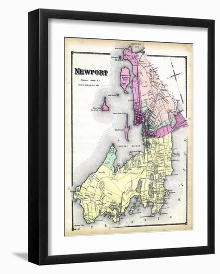 1870, Newport, Rhode Island, United States--Framed Giclee Print