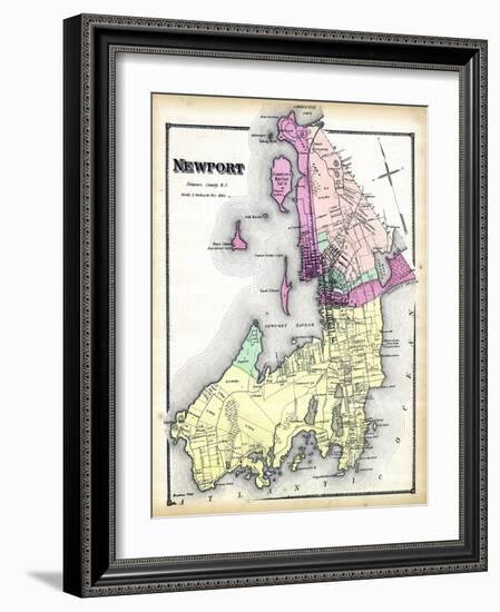 1870, Newport, Rhode Island, United States-null-Framed Giclee Print