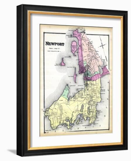 1870, Newport, Rhode Island, United States-null-Framed Giclee Print