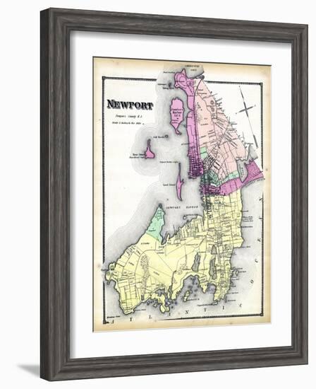 1870, Newport, Rhode Island, United States-null-Framed Premium Giclee Print