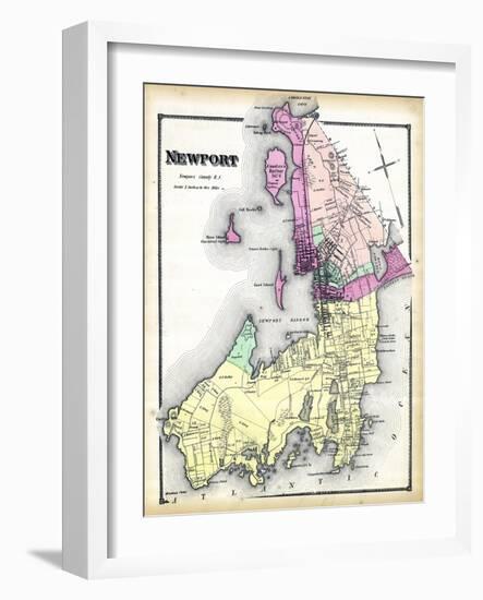 1870, Newport, Rhode Island, United States-null-Framed Premium Giclee Print