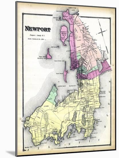 1870, Newport, Rhode Island, United States-null-Mounted Premium Giclee Print