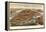 1870 NYC Map-N. Harbick-Framed Stretched Canvas