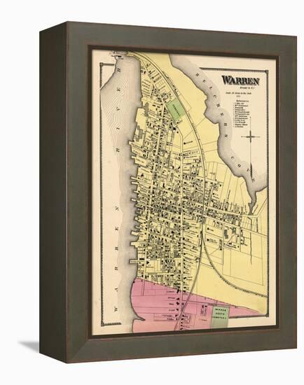 1870, Warren Town, Rhode Island, United States-null-Framed Premier Image Canvas