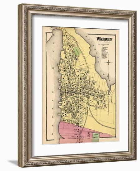 1870, Warren Town, Rhode Island, United States-null-Framed Giclee Print