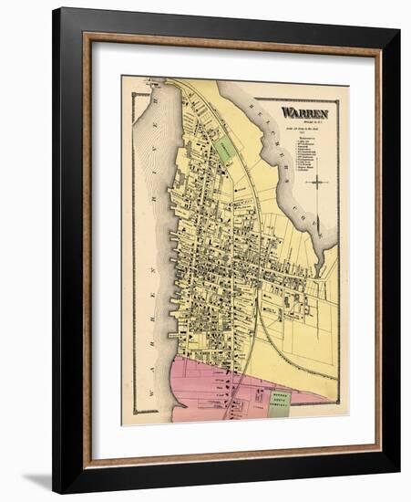 1870, Warren Town, Rhode Island, United States-null-Framed Giclee Print