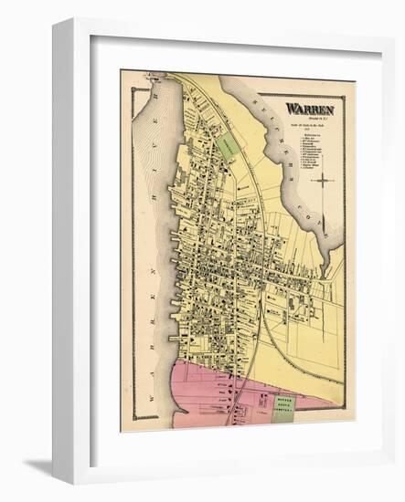 1870, Warren Town, Rhode Island, United States-null-Framed Giclee Print