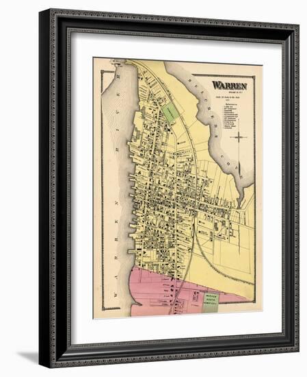 1870, Warren Town, Rhode Island, United States-null-Framed Giclee Print