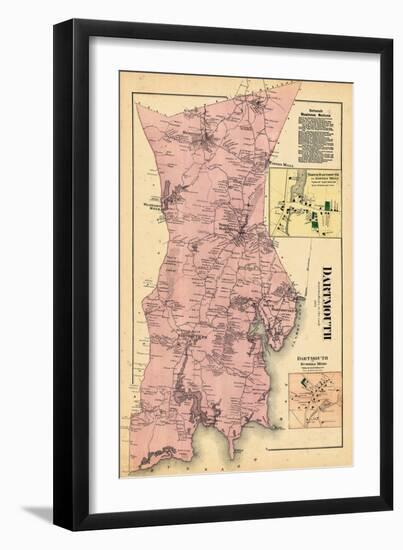 1871, Dartmouth, Smith Mills Town, Russells Mills Town, Massachusetts, United States-null-Framed Giclee Print