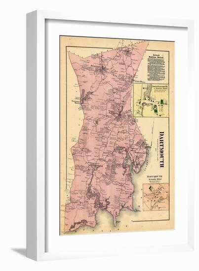 1871, Dartmouth, Smith Mills Town, Russells Mills Town, Massachusetts, United States-null-Framed Giclee Print