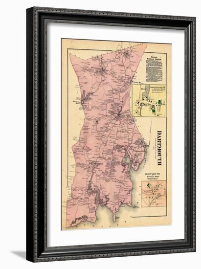 1871, Dartmouth, Smith Mills Town, Russells Mills Town, Massachusetts, United States-null-Framed Giclee Print