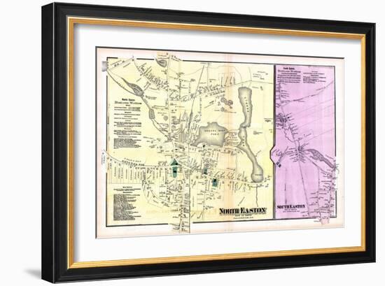 1871, Easton Town North, North Easton Town, South Easton Town, Massachusetts, United States-null-Framed Giclee Print