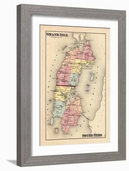 1871, Grang Isle, Hero South, Vermont, United States-null-Framed Giclee Print