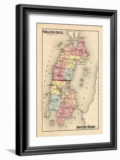 1871, Grang Isle, Hero South, Vermont, United States-null-Framed Giclee Print