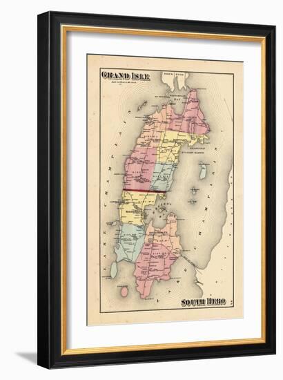 1871, Grang Isle, Hero South, Vermont, United States-null-Framed Giclee Print