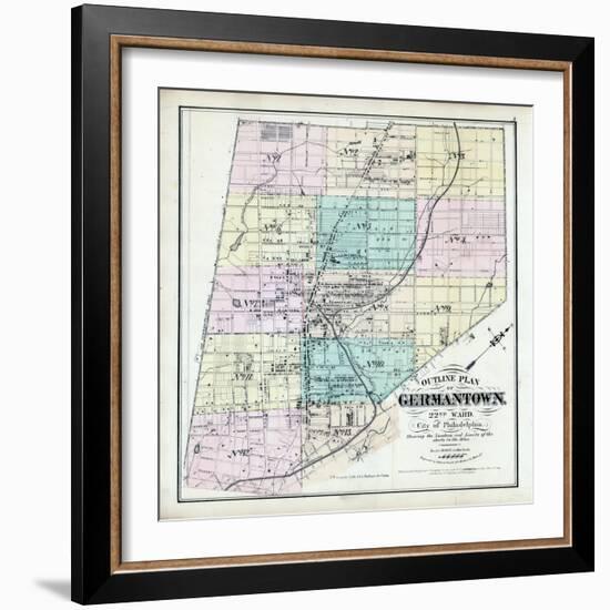 1871, Philadelphia Ward 22, Germantown, Pennsylvania, United States-null-Framed Giclee Print