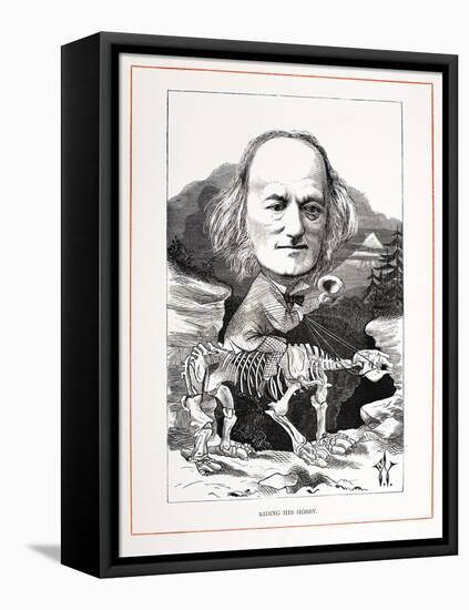 1871 Richard Owen on Megatherium Fossil-Paul Stewart-Framed Premier Image Canvas
